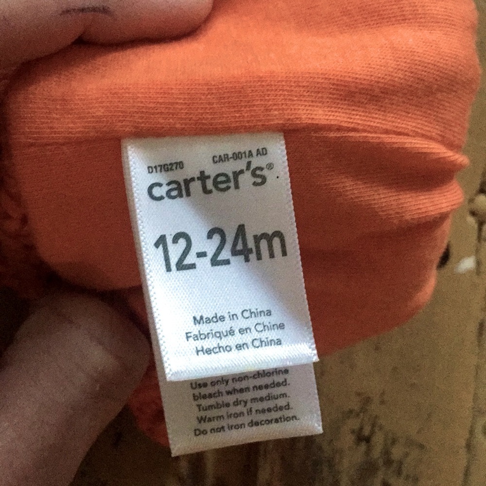 BABY HAT PUMPKIN CARTER STRETCH KNIT HAT 🎃 HALLOWEEN 12 24 MONTHS NWT - Picture 5 of 6